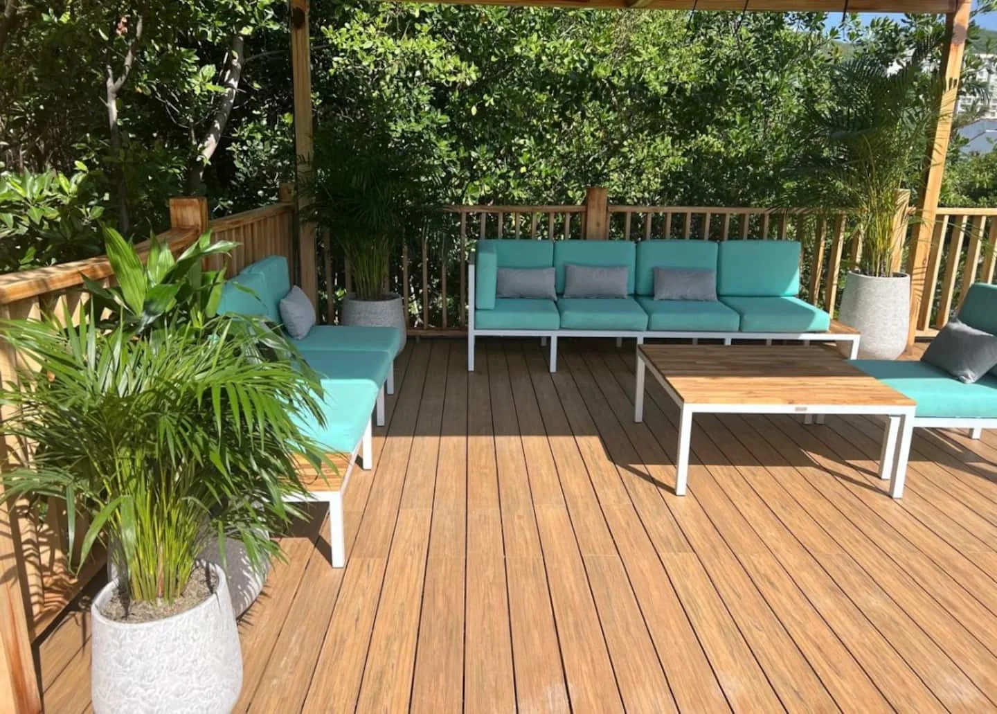 Terraza social del condominio