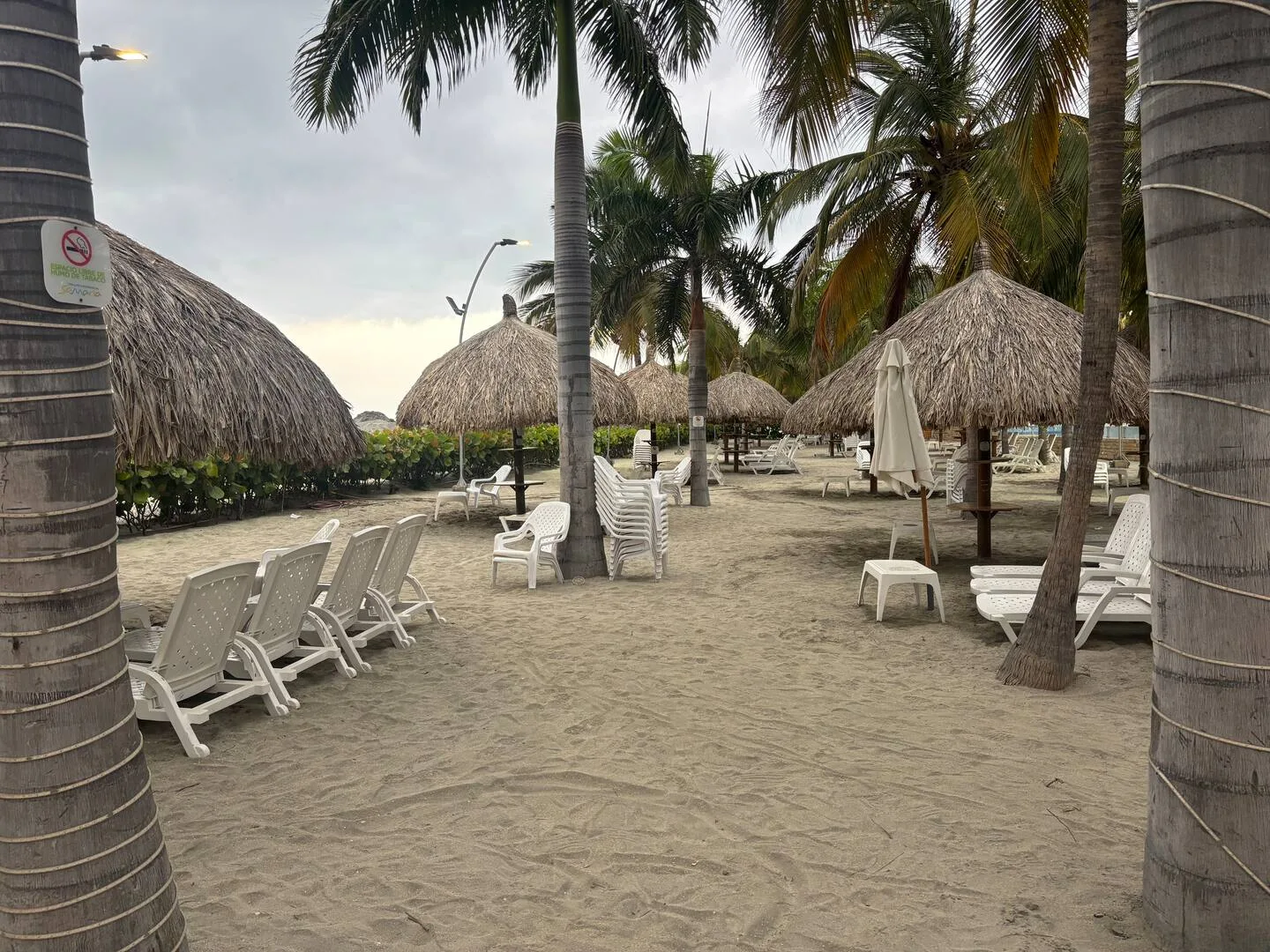 Kioskos frente a la playa